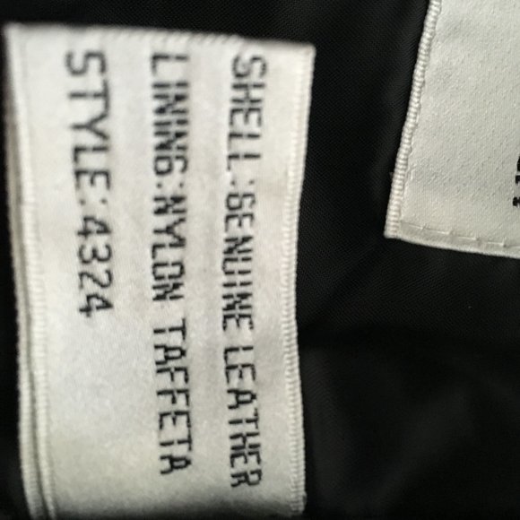 High Waisted Black Leather Skirt with Slit - Picture 4 of 4